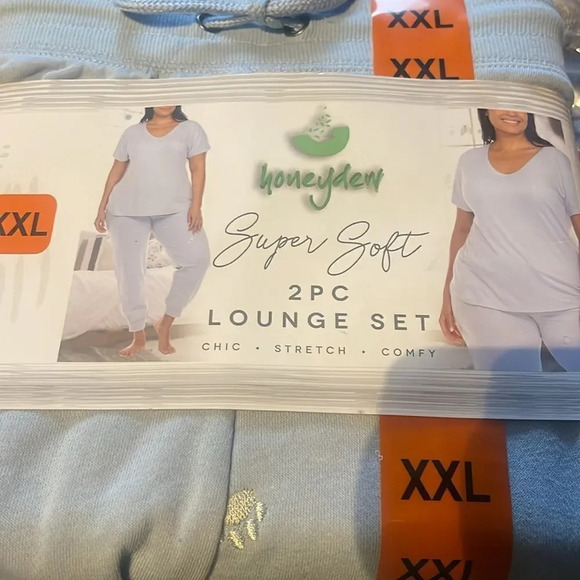 Honeydew Women’s Lounge 2-Piece Blue puppy paw prints  PJs Size XXL - Picture 14 of 15